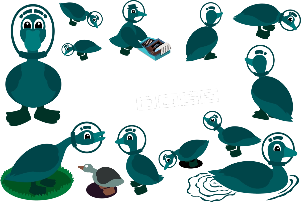 Bespoke vector mascot group illustration by Super Space Goose